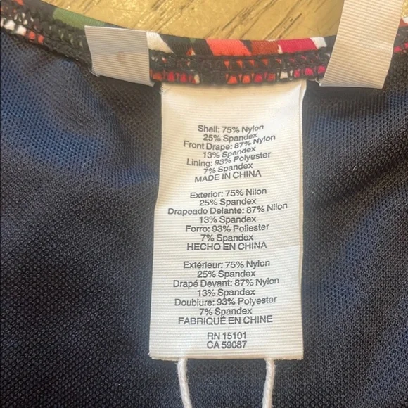 NWT Bleu Rod Beattie Tropical Print Colorful Patterned Swimsuit - Picture 9 of 10